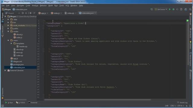 Node.js Tutorial for Beginners - 21 - Working with JSON Data смотреть онлайн