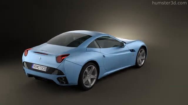 Ferrari California 2009 by 3D model store Humster3D.com смотреть онлайн