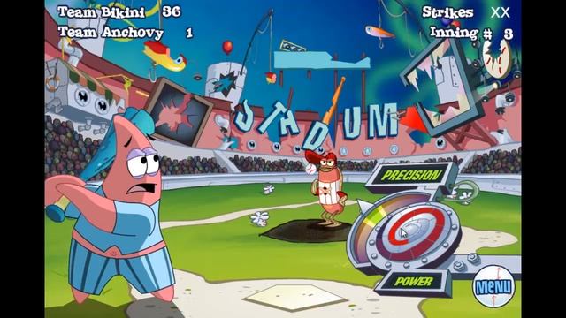 SpongeBob Slammin Sluggers - Games 4 Kids смотреть онлайн