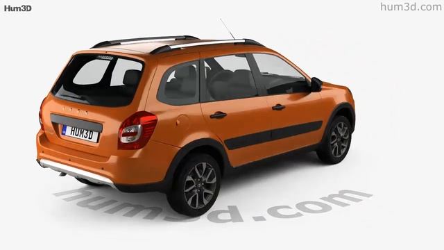 VAZ Lada Granta Cross 2019 3D model by Hum3D.com смотреть онлайн