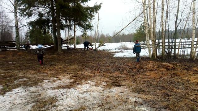 Работа кипит! Поздравление женщин с 8 Марта! Многодетная семья в селе! смотреть онлайн