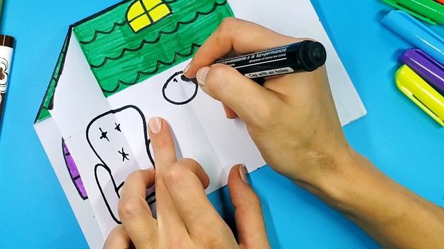 DIY - How To Make Paper Home For Little Dolls By Yourself