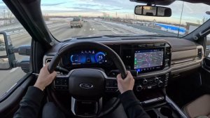 2023 Ford F-250 King Ranch Super Duty 6.7L V8 Diesel Crew Cab - POV Driving Impressions