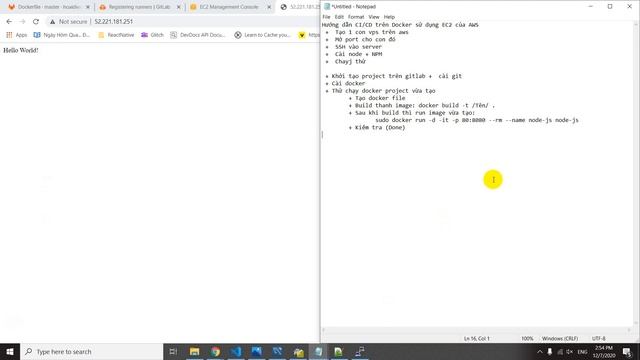 Hướng dẫn cấu hình Docker + CI/CD trên gitlab смотреть онлайн
