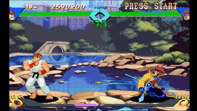 X-Men vs Street Fighter (PSX) - Longplay смотреть онлайн
