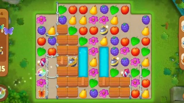 Gardenscapes Level 1166 Walkthrough "No Boosters Used" смотреть онлайн