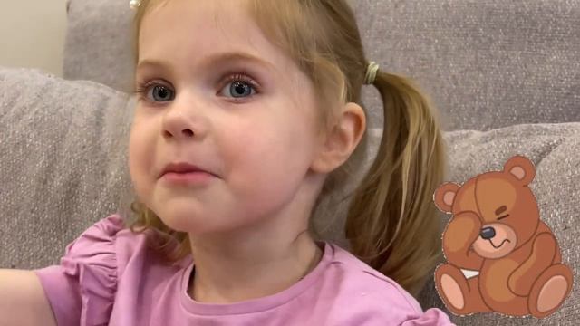 Мишка косолапый. Маришка читает детский стишок смотреть онлайн