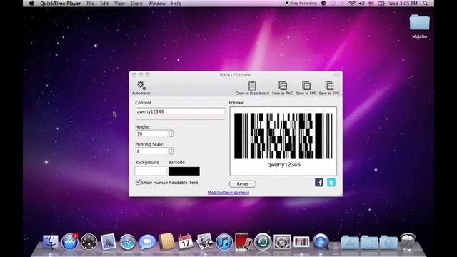 PDF417Encoder - PDF417 barcode generator смотреть онлайн