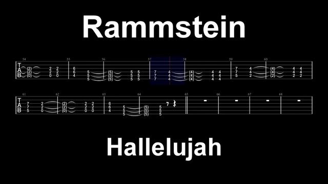 Rammstein - Hallelujah // Guitar TABS смотреть онлайн