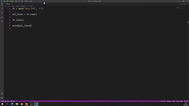 Visual Studio Code FileNotFoundError No such file or directory смотреть онлайн