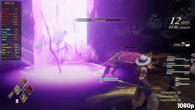 Tales of Arise - 1080p, 1440p - RX 6600 + i5 11400F смотреть онлайн