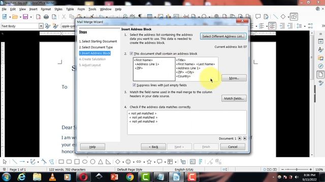 How To Use Mail Merge Wizard in LibreOffice Writer | Mail Merge को प्रयोग करने का सही तरीका ?? смотреть онлайн