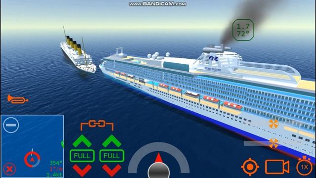 RMS Titanic VS Cruise Ship - Ship Handling Simulator - Ship Mooring 3D смотреть онлайн