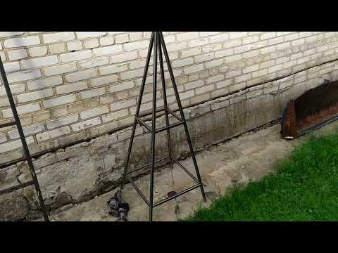 Самодельная опора для вьющихся цветов. смотреть онлайн