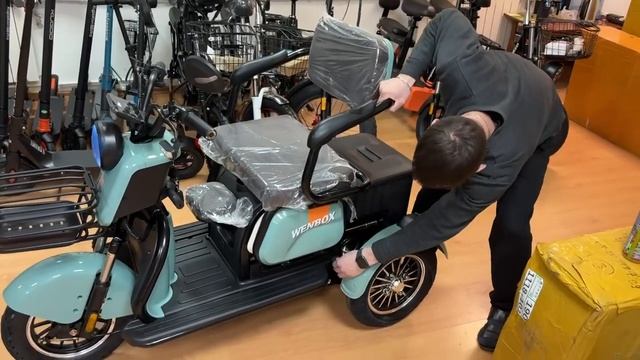 Трицикл электрический 3-х местный. До 40км/ч смотреть онлайн