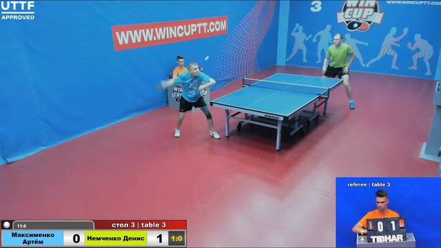 Максименко Артём 3-0 Немченко Денис Турнир Восток 5 WIN CUP 09.07.21 ПрямаяТрансляция Зал3 смотреть онлайн