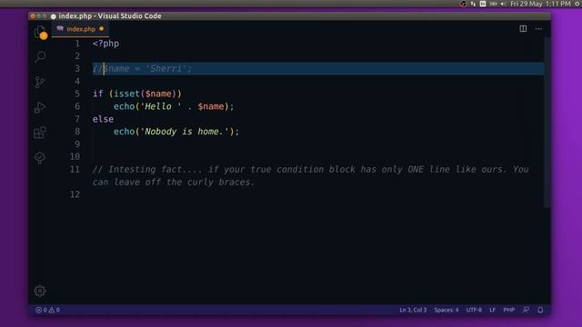 Keep Calm & Learn PHP - Part 4 - Conditionals смотреть онлайн