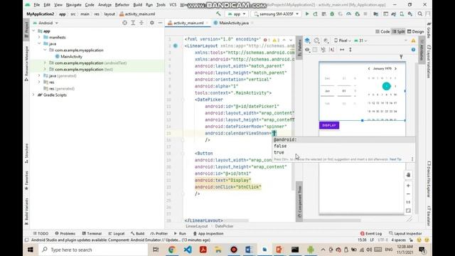 Lecture 18 || Date Picker in Android Studio || Learn To Achieve Goal смотреть онлайн