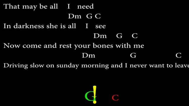 SUNDAY MORNING - MAROON 5 - Easy Chords and Lyrics смотреть онлайн