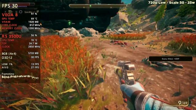 The Outer Worlds - RYZEN 5 3500U - 8GB RAM - VEGA 8 - Benchmark смотреть онлайн