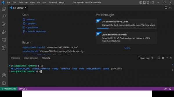 system setup for Solana Development on windows