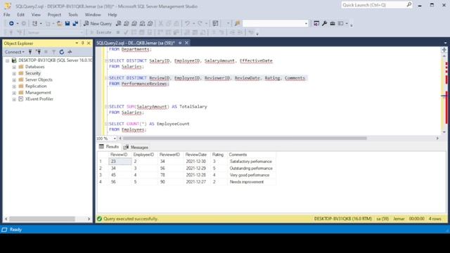 SQL TUTORIAL RAÑIN, JEMAR C смотреть онлайн