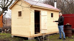 Баня-конструктор | Баня 2 на 4 | Собери баню сам за 1 день | ALMI | Каркасная баня