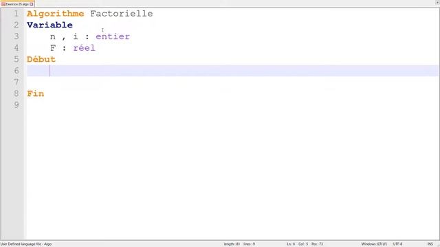 Exercice corrigé #25 : Algorithme qui calcule et affiche la factorielle d’un nombre смотреть онлайн