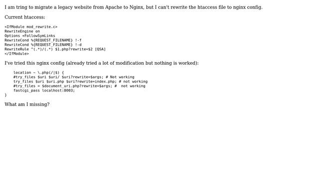 DevOps & SysAdmins: Migrating from Apache to NGINX - config change смотреть онлайн