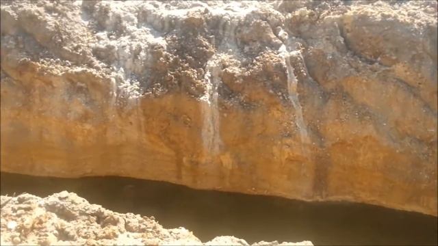 Видео с места осушения озера