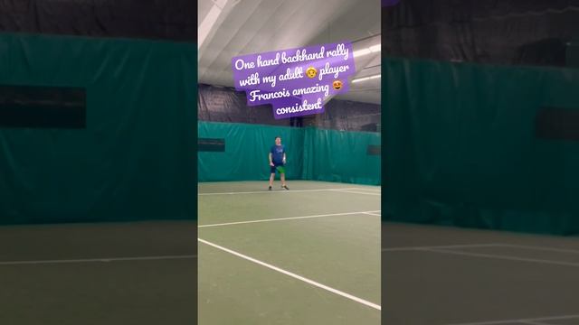 One ☝️hand Rally lesson with Francois amazing improvement #amazing #tennistips #tennistraining #ra смотреть онлайн