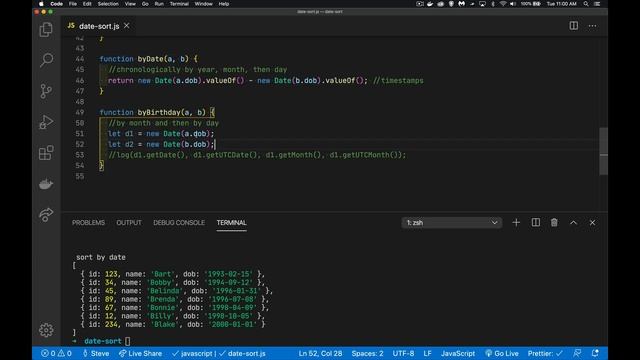 Sorting Complex Objects in JavaScript смотреть онлайн