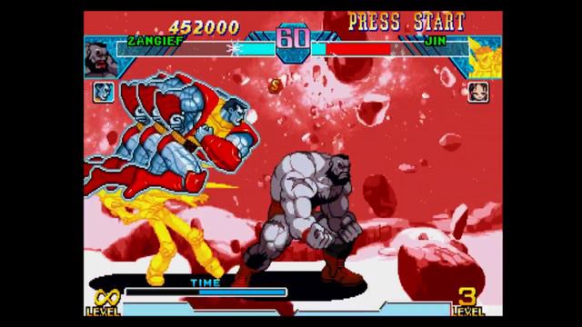 [No continues, Hardest] Marvel VS Capcom (PS1) - For Mother Russia!!! смотреть онлайн