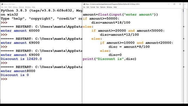 Nested If Else In Python смотреть онлайн