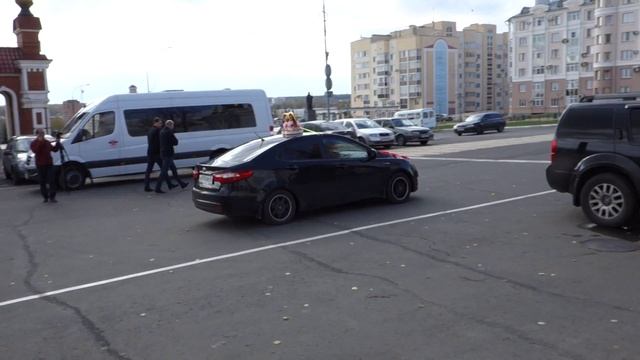 САРАНСК, езда под кирпич, (знак 3.1) по площади. смотреть онлайн