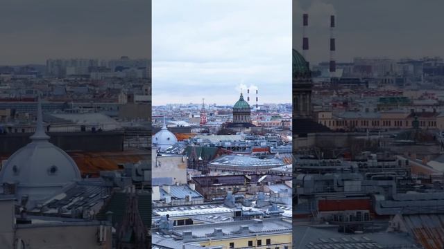 Петербург с колоннады Исаакиевского Собора. смотреть онлайн