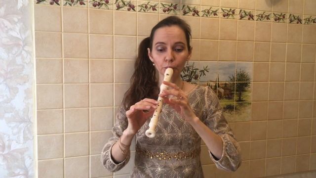 И. Дюссек - "Старинный танец" в быстром темпе блокфлейта соло смотреть онлайн