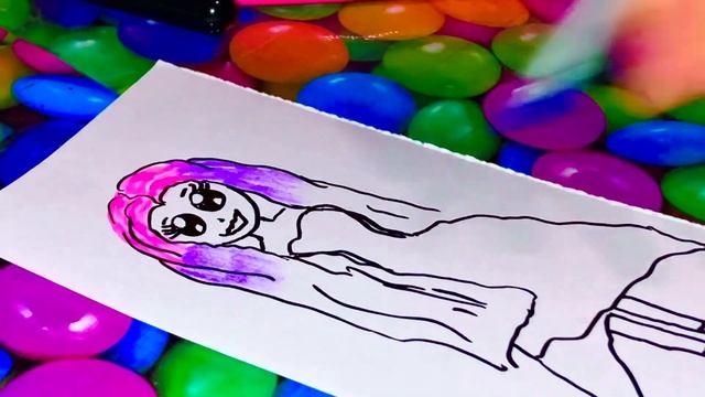 Просто рисуем Девочка/ chica/ Kawaii/ рисование/ как нарисовать девочку/ мир рисунка смотреть онлайн