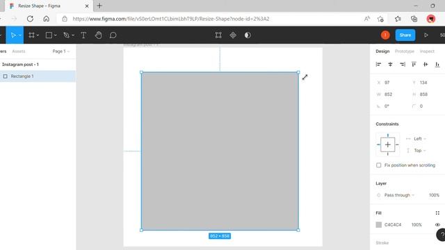 Resize Shape – Figma