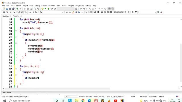 103) C Program To Split Array & Sort 1st Half In Ascending Order & 2nd Into Descending Order. смотреть онлайн