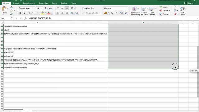 How to Trim URLs to Root Domain with Excel смотреть онлайн