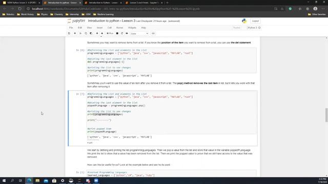 Python Crash Course Lesson 2 (Lists, Tuples, List Methods, List Slicing, and For-loops) смотреть онлайн