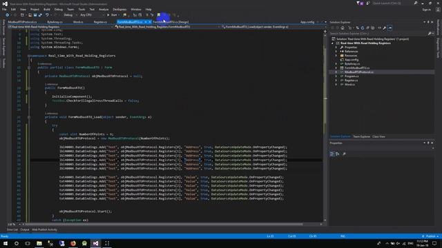 ? Modbus RTU Real-Time With Visual C# Application : (FC03)Read Holding Registers смотреть онлайн