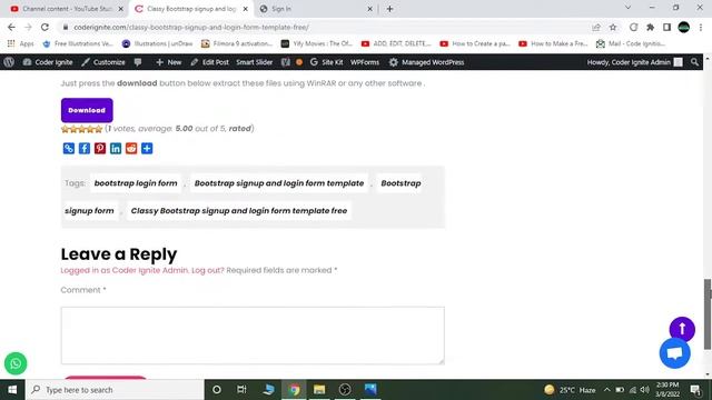 Classy bootstrap signup and login form | Code Ignition смотреть онлайн