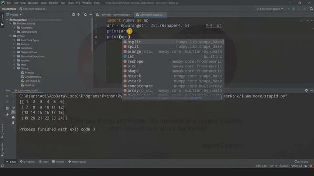 HSPLIT AND VSPLIT | SPLITTING ARRAYS | ARRAY MANIPULATION | PYTHON NUMPY TUTORIAL смотреть онлайн