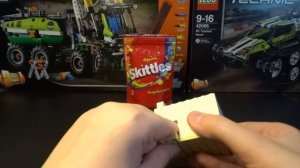 Как сделать конфетницу Skittles из LEGO