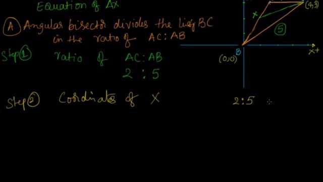 Equation of angular bisector of a triangle given coordinates of vertices смотреть онлайн