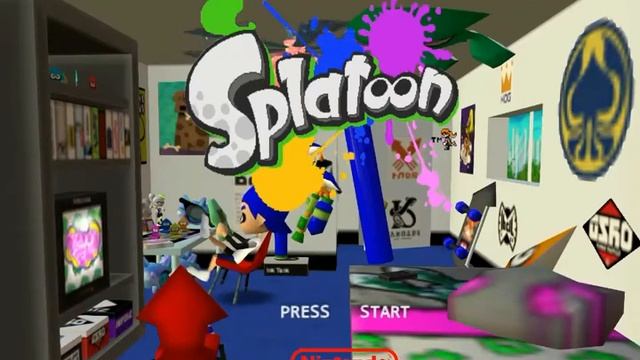 Splatoon Nintendo 64 title screen (2 of them) смотреть онлайн