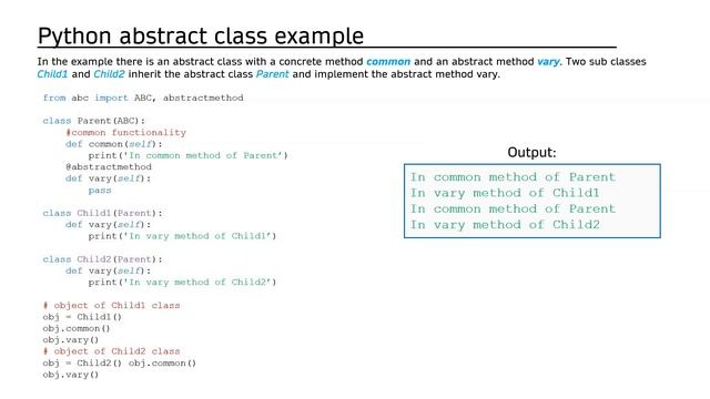 Abstract Methods and Classes in Python Examples and Explanations смотреть онлайн