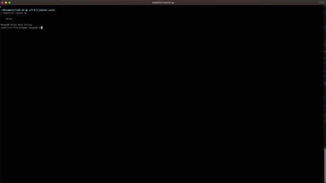 kubefirst UI launch up (using MongoDB Atlas) смотреть онлайн